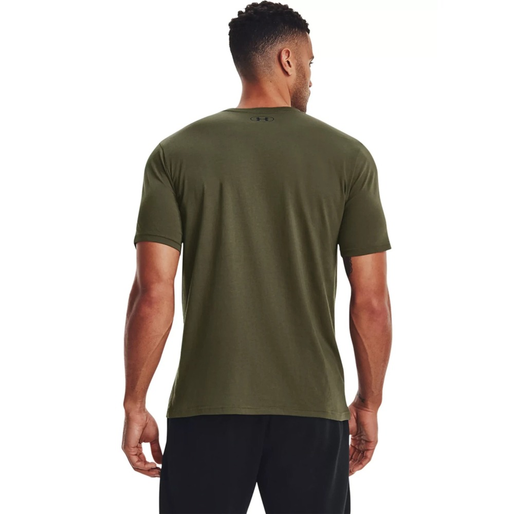 Under Armour Mens Sportstyle LC Short Sleeve Tee Green M 1326799-390 - Picture 2 of 4